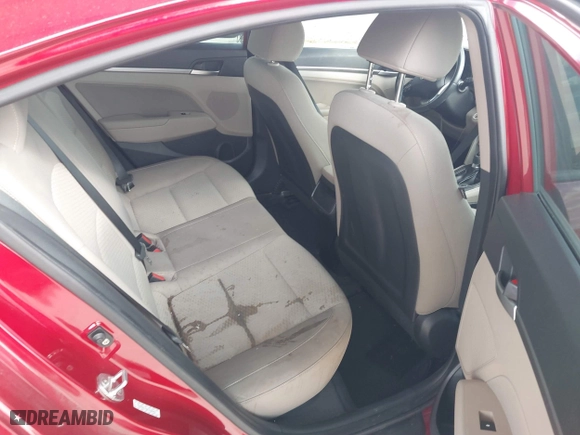 2019 Hyundai Elantra SEL with VIN KMHD84LF6KU780451, listed as a IAAI auction lot 41684867 with 119,631 mi miles. Bid and sale history available at carsss.com. Image 8.