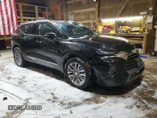 2020 Chevrolet Blazer Premier with VIN 3GNKBLRSXLS557639, listed as a Copart auction lot 44272915 with 105,201 mi miles and Clean title. Bid and sale history available at DreamBid. Image 4.
