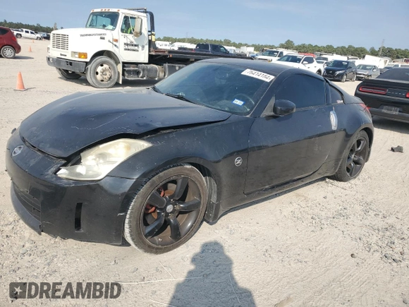 2008 Nissan 350Z Enthusiast with VIN JN1BZ34E18M750990, listed as a Copart auction lot 76414184 with 188,375 mi miles and Salvage Title. Bid and sale history available at carsss.com. Image 1.