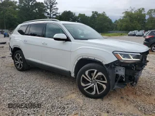 2021 Volkswagen Atlas SEL Premium with VIN 1V2TR2CAXMC505873, listed as a Copart auction lot 55989815 with 65,711 mi miles and Salvage title. Bid and sale history available at DreamBid. Image 4.