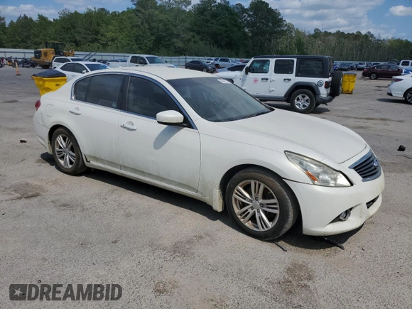 2013 Infiniti G37 Journey with VIN JN1CV6AP0DM724222, listed as a Copart auction lot 54748735 with 169,535 mi miles and Clean Title. Bid and sale history available at DreamBid. Image 4.