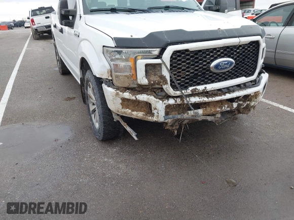 2018 Ford F-150 XL with VIN 1FTEW1E59JKD99284, listed as a IAAI auction lot 41203530 with 153,800 mi miles. Bid and sale history available at carsss.com. Image 6.