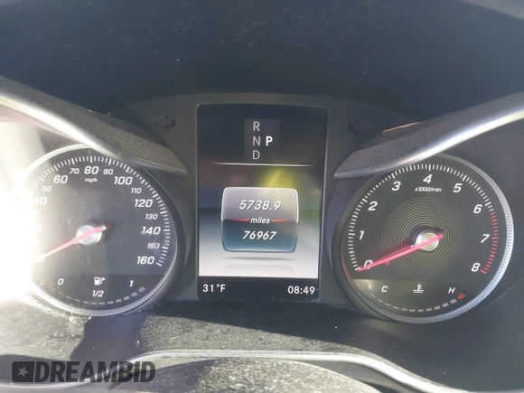 2018 Mercedes-Benz C 300 with VIN WDDWK4JB3JF701325, listed as a IAAI auction lot 41607243 with 76,967 mi miles and . Bid and sale history available at DreamBid. Image 7.
