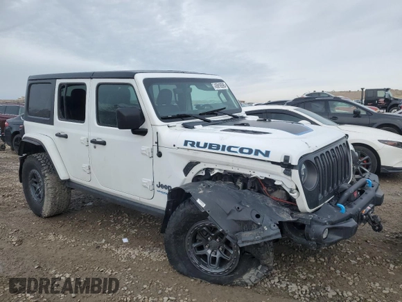 2022 Jeep Wrangler Unlimited Rubicon with VIN 1C4JJXR62NW171080, listed as a Copart auction lot 45918595 with Not provided miles and Salvage title. Bid and sale history available at DreamBid. Image 4.