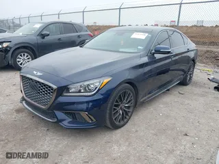 2019 Genesis G80 3.8L with VIN KMTFN4JE3KU328037, listed as a IAAI auction lot 41472358 with 69,179 mi miles. Bid and sale history available at carsss.com. Image 18.
