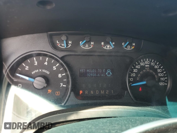 2013 Ford F-150 XL with VIN 1FTEX1CM8DKF38641, listed as a Copart auction lot 54183115 with 92,938 mi miles and Salvage Title. Bid and sale history available at carsss.com. Image 9.