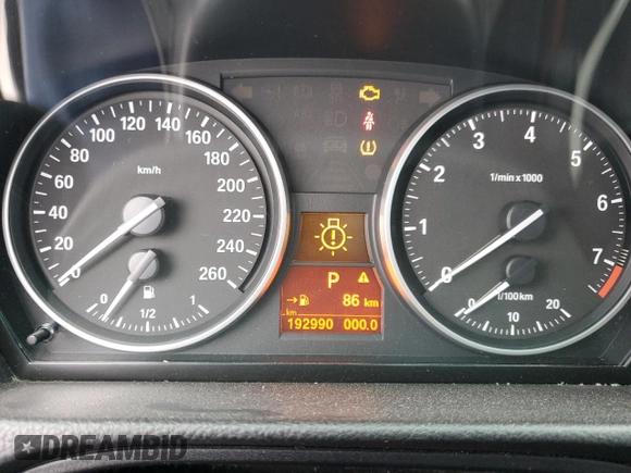 2011 BMW 3 Series 328i xDrive with VIN WBAPK7G54BNN86658, listed as a Copart auction lot 88301395 with 192,990 mi miles and Salvage Title. Bid and sale history available at carsss.com. Image 9.