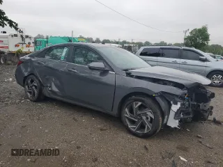 2024 Hyundai Elantra Limited z VIN KMHLP4DG7RU830399, wystawiony jako Copart lot #56535255 z przebiegiem 524 mil mil oraz Szkoda całkowita • Salvage title. Historia ofert i sprzedaży dostępna na DreamBid. Obrazek 4.