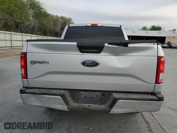 2017 Ford F-150 XL with VIN 1FTEW1C84HKD00930, listed as a Copart auction lot 50089925 with 190,000 mi miles and Salvage Title. Bid and sale history available at carsss.com. Image 6.