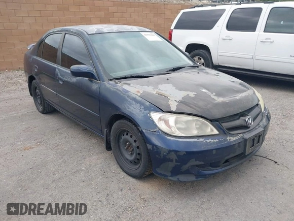 2005 Honda Civic LX with VIN 2HGES16535H542948, listed as a IAAI auction lot 42036080 with 138,862 mi miles and . Bid and sale history available at DreamBid. Image 1.