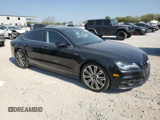 2015 Audi A7 3.0 Prestige with VIN WAU2GAFCXFN009065, listed as a Copart auction lot 72945554 with 127,690 mi miles and Salvage Title. Bid and sale history available at carsss.com. Image 4.