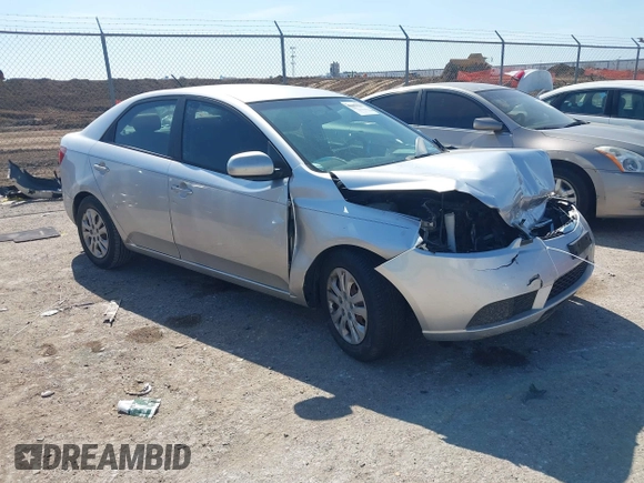 2011 Kia Forte LX with VIN KNAFT4A22B5887953, listed as a IAAI auction lot 41661816 with 1 mi miles. Bid and sale history available at carsss.com. Image 1.