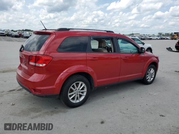 2017 Dodge Journey SXT z VIN 3C4PDCBB9HT697041, wystawiony jako Copart lot #56941895 z przebiegiem 137 474 mil mil oraz Szkoda całkowita • Salvage title. Historia ofert i sprzedaży dostępna na DreamBid. Obrazek 3.