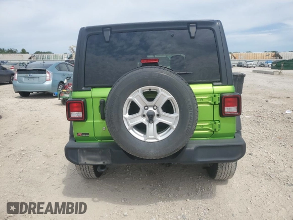 2020 Jeep Wrangler Unlimited Sport S с VIN 1C4HJXDN2LW113951, выставлен на аукционе Copart как лот 58082405 с пробегом 122 591 миль миль и Списание • Salvage title. История ставок и продаж доступна на DreamBid. Изображение 6.