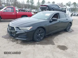 2021 Acura TLX w/Technology Package with VIN 19UUB6F48MA004162, listed as a IAAI auction lot 41815089 with 48,692 mi miles. Bid and sale history available at carsss.com. Image 17.