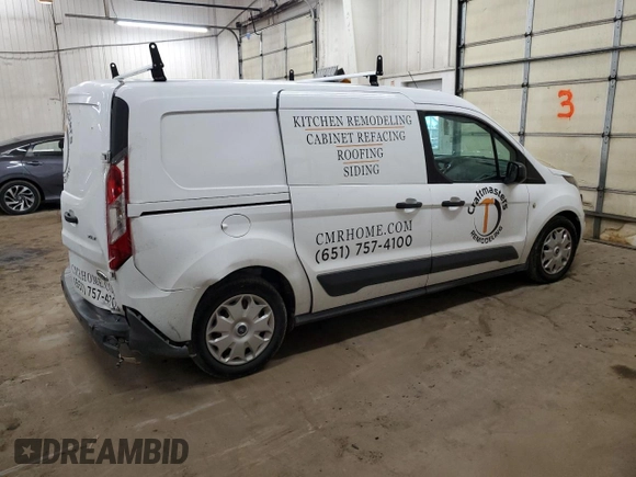 2015 Ford Transit Connect XLT with VIN NM0LS7F78F1179862, listed as a Copart auction lot 88513525 with 85,360 mi miles and Salvage title. Bid and sale history available at DreamBid. Image 3.