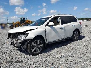 2014 Nissan Pathfinder Platinum z VIN 5N1AR2MN6EC728032, wystawiony jako Copart lot #61914055 z przebiegiem 101 941 mil mil oraz Szkoda całkowita • Salvage title. Historia ofert i sprzedaży dostępna na DreamBid. Obrazek 1.