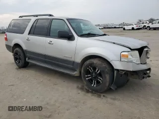 2007 Ford Expedition EL XLT with VIN 1FMFK15587LA12092, listed as a Copart auction lot 43553205 with 209,204 mi miles and Salvage Title. Bid and sale history available at carsss.com. Image 4.