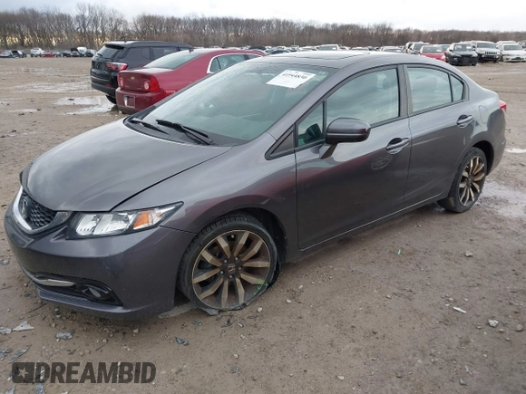 2015 Honda Civic Sedan EX-L with VIN 19XFB2F91FE028279, listed as a IAAI auction lot 41844830 with 140,521 mi miles. Bid and sale history available at carsss.com. Image 17.