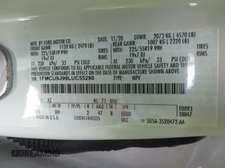 2020 Ford Escape Titanium с VIN 1FMCU9J99LUC55290, выставлен на аукционе IAAI как лот 42283436 с пробегом 162 628 миль миль и . История ставок и продаж доступна на DreamBid. Изображение 9.
