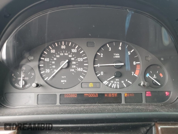 2003 BMW 5 Series 530iA with VIN WBADT63493CK45583, listed as a Copart auction lot 79514054 with 103,882 mi miles and Salvage Title. Bid and sale history available at carsss.com. Image 9.