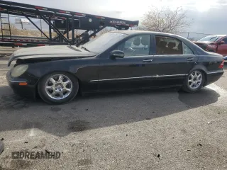 2001 Mercedes-Benz S with VIN WDBNG70J31A197565, listed as a Copart auction lot 42540745 with 139,202 mi miles and Salvage Title. Bid and sale history available at carsss.com. Image 1.