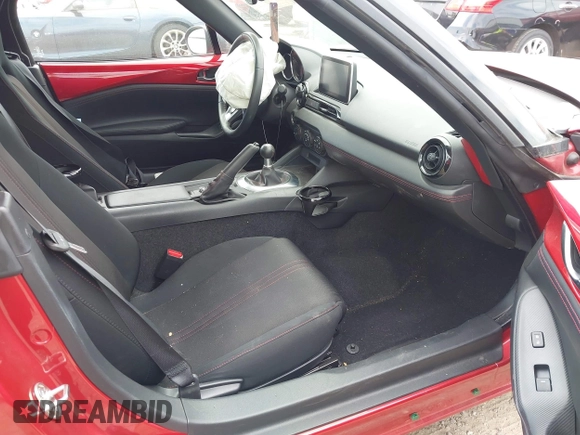 2017 Mazda MX-5 Miata Club with VIN JM1NDAC73H0121187, listed as a IAAI auction lot 41990611 with 19,158 mi miles and . Bid and sale history available at DreamBid. Image 5.