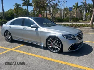 2017 Mercedes-Benz S 550 with VIN WDDUG8FB4HA317568, listed as a Copart auction lot 54989555 with 43,309 mi miles and Salvage Title. Bid and sale history available at carsss.com. Image 1.