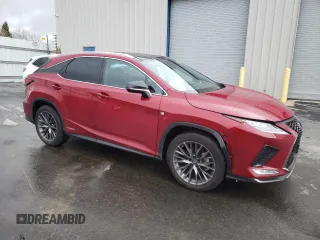 2022 Lexus RX with VIN 2T2YGMDA2NC080676, listed as a Copart auction lot 45195464 with 44,590 mi miles. Bid and sale history available at carsss.com. Image 4.