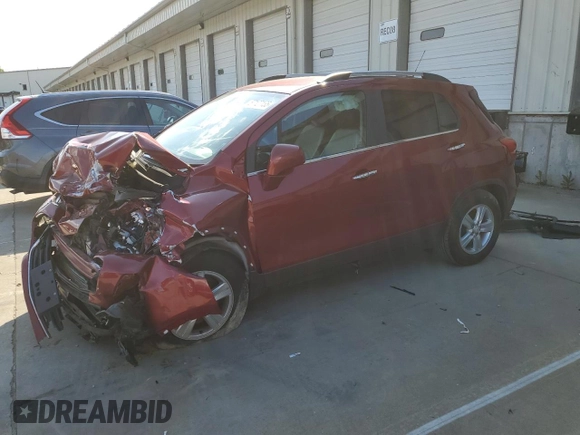2020 Chevrolet Trax LT with VIN 3GNCJLSB2LL251045, listed as a Copart auction lot 57127135 with 85,989 mi miles and Salvage title. Bid and sale history available at DreamBid. Image 1.