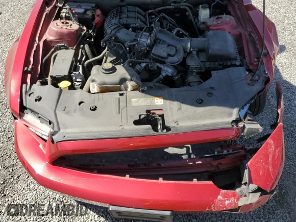 2013 Ford Mustang V6 with VIN 1ZVBP8AM4D5255339, listed as a Copart auction lot 50044005 with 50,517 mi miles and Salvage Title. Bid and sale history available at carsss.com. Image 11.