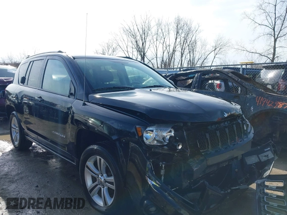 2015 Jeep Compass Sport with VIN 1C4NJDBBXFD114579, listed as a IAAI auction lot 41911501 with 95,732 mi miles and . Bid and sale history available at carsss.com. Image 1.