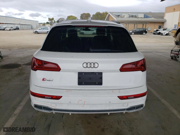 2018 Audi SQ5 Premium Plus with VIN WA1A4AFY8J2111651, listed as a Copart auction lot 50402175 with 121,065 mi miles and Salvage Title. Bid and sale history available at carsss.com. Image 6.