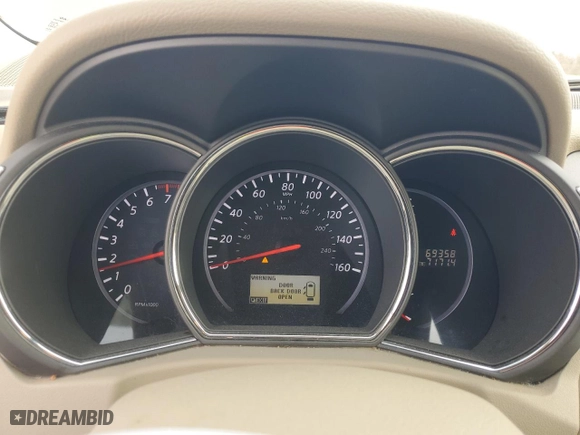 2012 Nissan Murano LE with VIN JN8AZ1MWXCW224445, listed as a Copart auction lot 50369255 with 69,358 mi miles and Salvage Title. Bid and sale history available at carsss.com. Image 9.