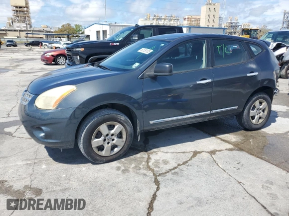 2012 Nissan Rogue S with VIN JN8AS5MT8CW279591, listed as a Copart auction lot 50139105 with 135,634 mi miles and Salvage Title. Bid and sale history available at carsss.com. Image 1.