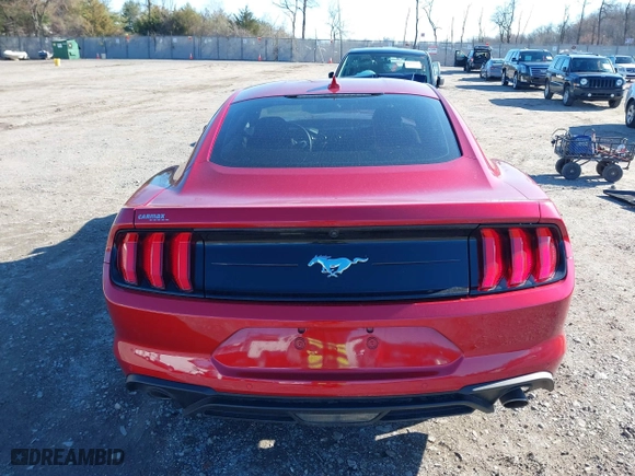 2022 Ford Mustang EcoBoost with VIN 1FA6P8TH8N5136740, listed as a IAAI auction lot 41802219 with 22,887 mi miles. Bid and sale history available at carsss.com. Image 17.