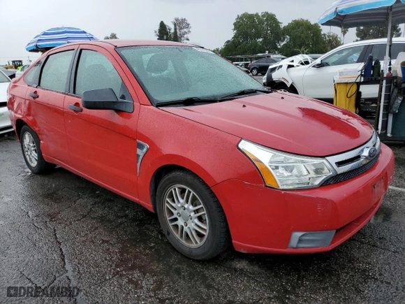 2008 Ford Focus SE with VIN 1FAHP35N68W266030, listed as a Copart auction lot 48761855 with 179,671 mi miles and Salvage Title. Bid and sale history available at carsss.com. Image 4.