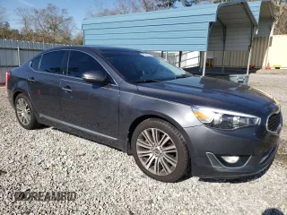 2015 Kia Cadenza Premium with VIN KNALN4D76F5168635, listed as a Copart auction lot 48399605 with 135,001 mi miles and Clean Title. Bid and sale history available at DreamBid. Image 4.