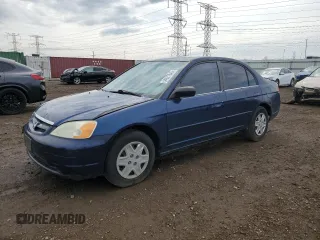 2003 Honda Civic LX z VIN 1HGES16543L007269, wystawiony jako Copart lot #54627045 z przebiegiem 194 011 mil mil oraz Szkoda całkowita • Salvage title. Historia ofert i sprzedaży dostępna na DreamBid. Obrazek 1.