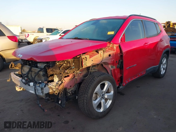 2019 Jeep Compass Latitude with VIN 3C4NJCBB5KT711671, listed as a IAAI auction lot 41435932 with 110,428 mi miles and . Bid and sale history available at DreamBid. Image 6.