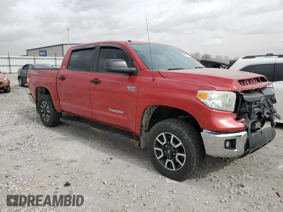 2014 Toyota Tundra 4WD Truck SR5 with VIN 5TFDW5F18EX327130, listed as a Copart auction lot 49378415 with 182,343 mi miles and Salvage Title. Bid and sale history available at carsss.com. Image 4.