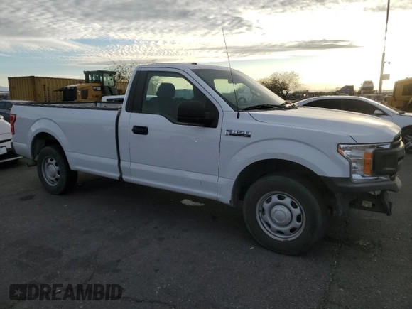 2018 Ford F-150 XL with VIN 1FTMF1CB8JKD06260, listed as a Copart auction lot 43702775 with 97,910 mi miles and Salvage Title. Bid and sale history available at carsss.com. Image 4.