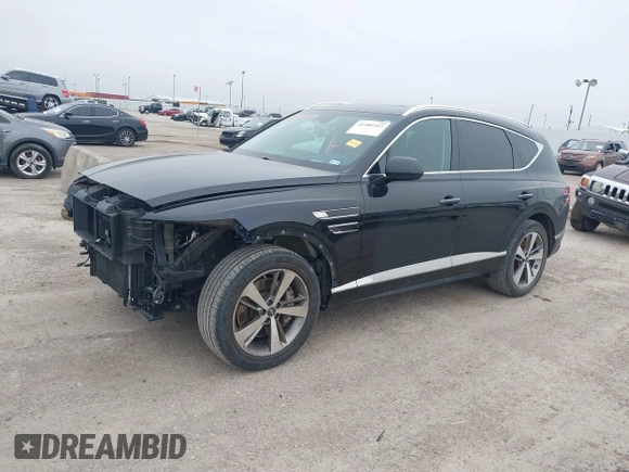 2021 Genesis GV80 with VIN KMUHCESC9MU063172, listed as a IAAI auction lot 41485442 with 69,590 mi miles and . Bid and sale history available at DreamBid. Image 15.