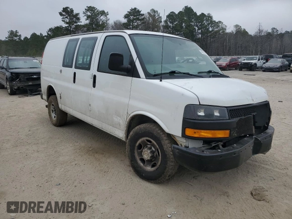 2021 Chevrolet Express Cargo with VIN 1GCWGAFP2M1217923, listed as a Copart auction lot 44116785 with 277,325 mi miles and Salvage title. Bid and sale history available at DreamBid. Image 4.