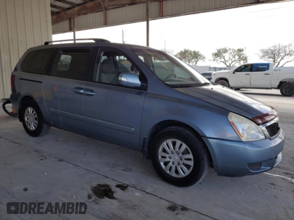 2012 Kia Sedona LX with VIN KNDMG4C71C6498238, listed as a Copart auction lot 51248105 with 197,234 mi miles and Clean Title. Bid and sale history available at carsss.com. Image 4.