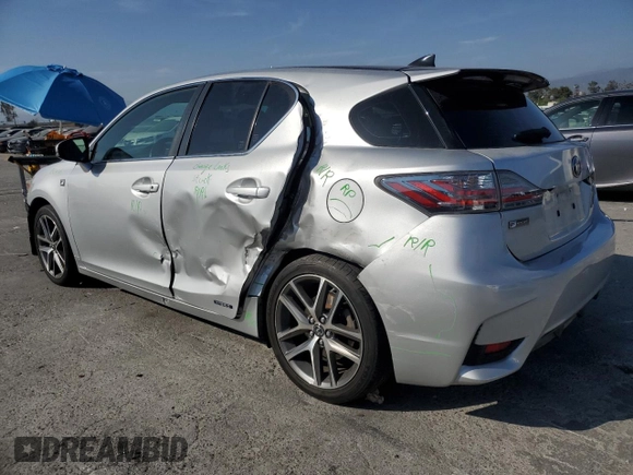 2015 Lexus CT 200h with VIN JTHKD5BH4F2244694, listed as a Copart auction lot 54236155 with 164,562 mi miles and Salvage title. Bid and sale history available at DreamBid. Image 2.