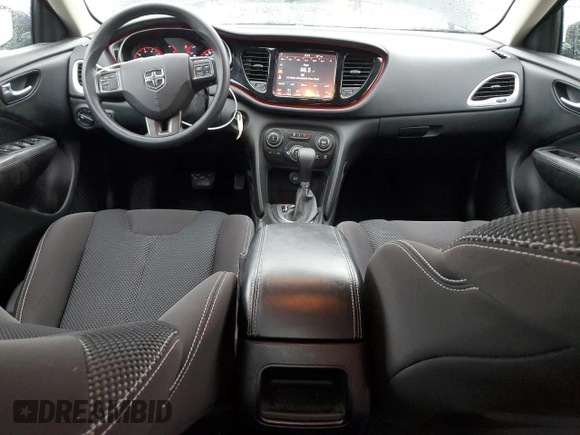 2015 Dodge Dart SXT with VIN 1C3CDFBBXFD415092, listed as a Copart auction lot 57983575 with 112,724 mi miles and Salvage title. Bid and sale history available at DreamBid. Image 8.