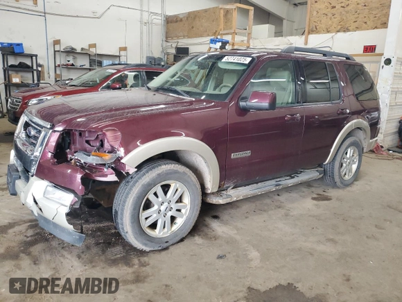 2008 Ford Explorer Eddie Bauer z VIN 1FMEU74E08UA57890, wystawiony jako Copart lot #52741025 z przebiegiem 181 902 mil mil oraz Nie do naprawy • Non repairable. Historia ofert i sprzedaży dostępna na DreamBid. Obrazek 1.