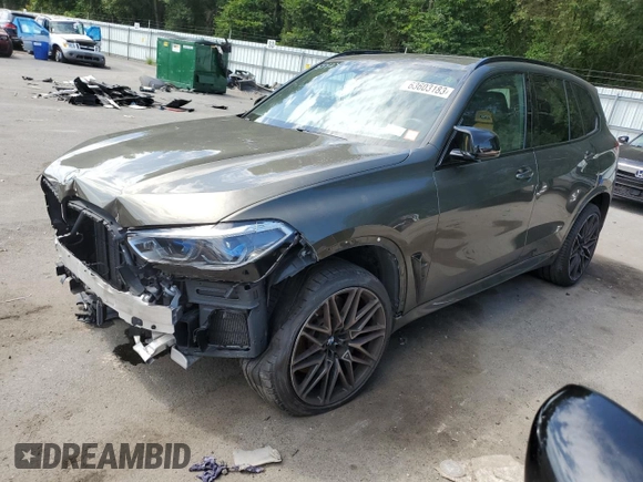 2020 BMW X5 M Competition with VIN 5YMJU0C02L9D70901, listed as a Copart auction lot 63603183 with 33,409 mi miles. Bid and sale history available at carsss.com. Image 1.