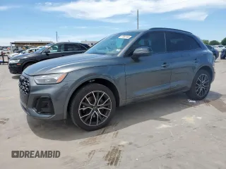 2023 Audi SQ5 Premium Plus with VIN WA1B4AFY1P2112007, listed as a Copart auction lot 57800185 with 21,101 mi miles and Salvage title. Bid and sale history available at DreamBid. Image 1.